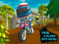Trial 2 Player Moto Racing is an adventure motorcycle racing game designed for both single and 2-player modes. The game combines speed, balance skills and the ability to handle situations on challenging terrain. This is a great choice for those who love “trial” style motorcycle racing—where control skills are as important as speed.

